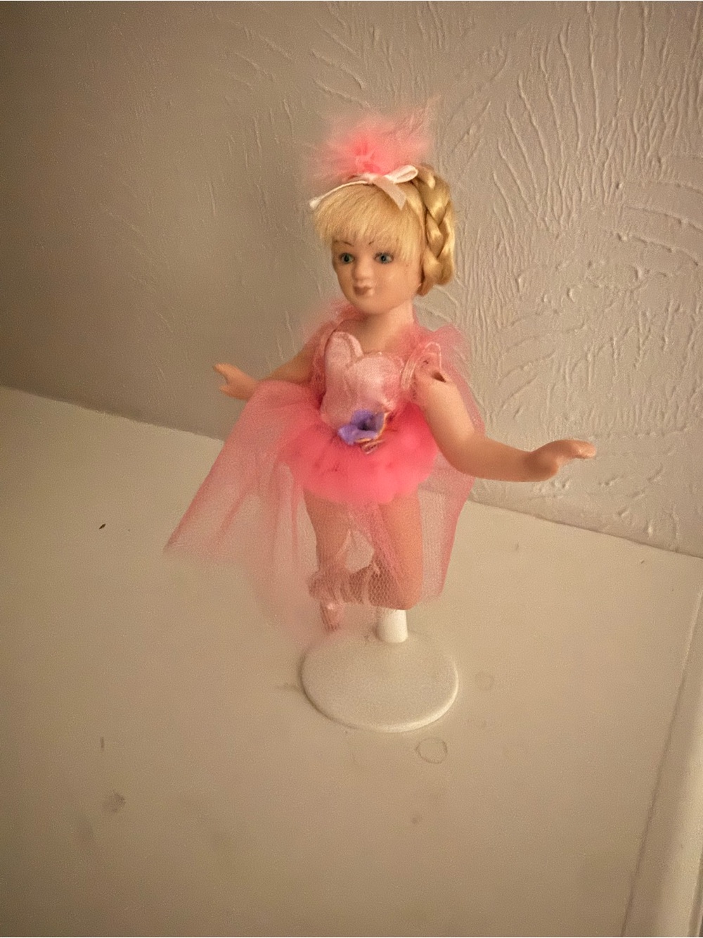 Pink Ballerina Doll with Tulle Dress